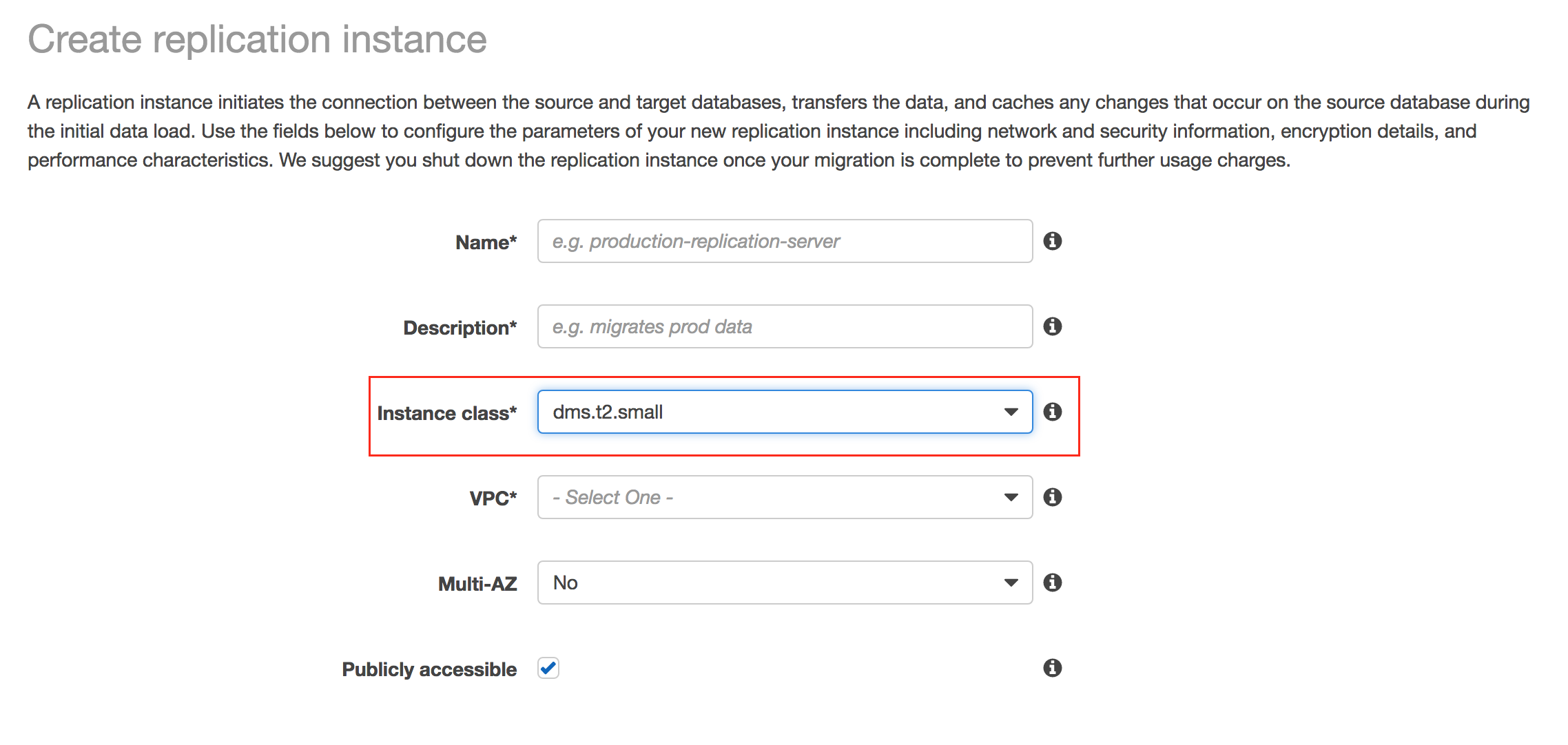 Replication Instance